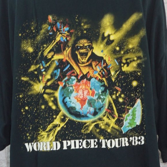 Vintage Y2k Iron Maiden World Piece Tour 83 Shirt 3x - Picture 5 of 8